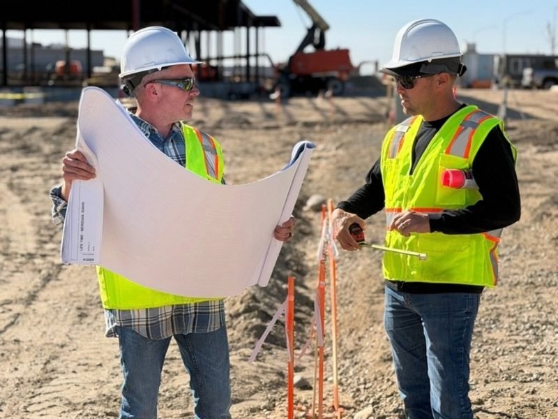 Sean Sundwall at a road construction site